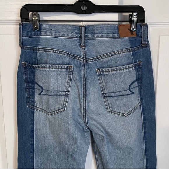 AMERICAN EAGLE VINTAGE HI-RISE TWO TONE JEANS - Picture 9 of 14